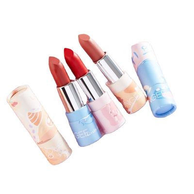 kualitas  Twist Up Cosmetic Paperboard Lip Balm Tubes Reusable Biodegradable pabrik